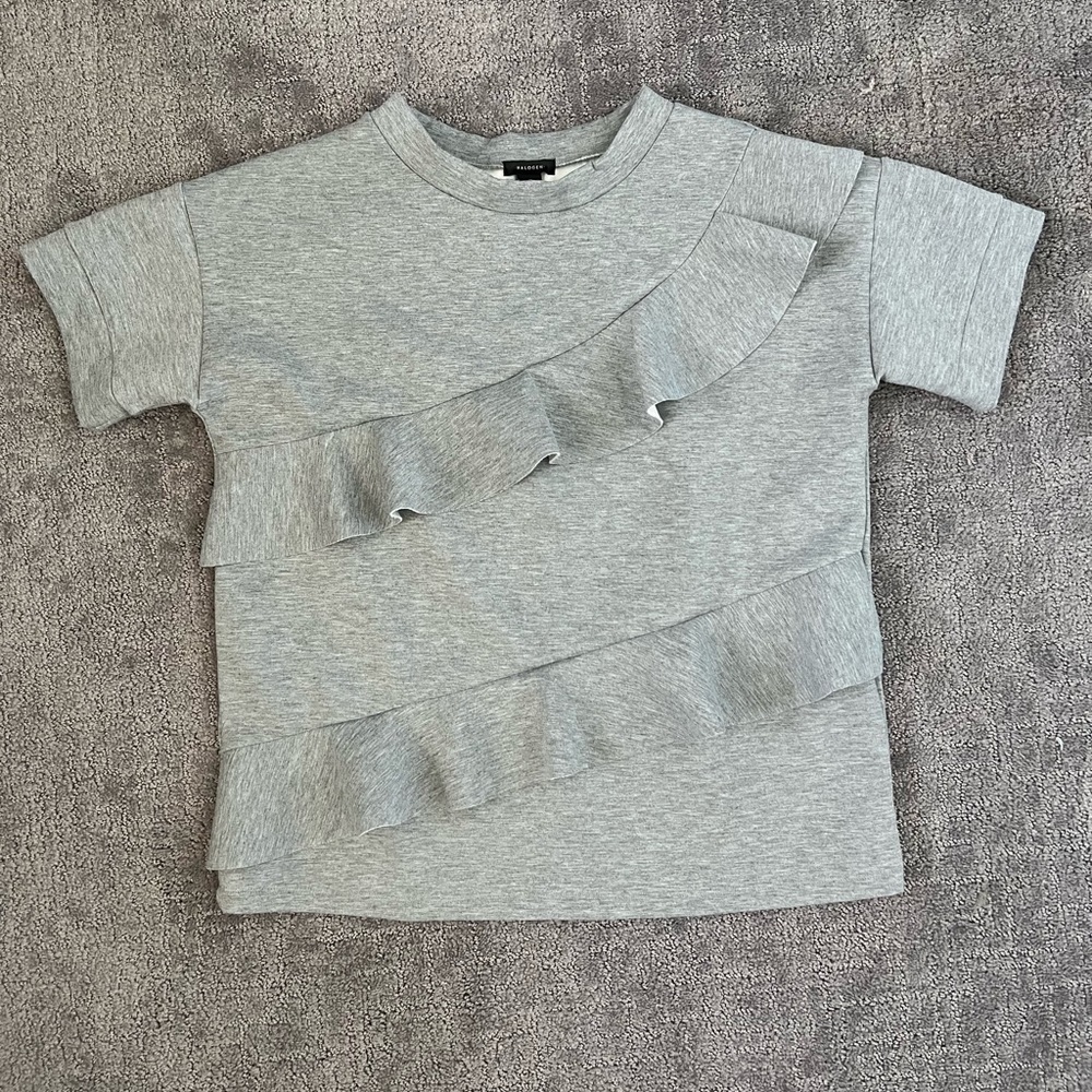 Halogen Gray Scuba Sweater Tee